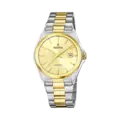 Festina Classic herrklocka guld/bicolor, metallband - F20554/3