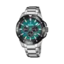 Festina Chrono Bike herrklocka grön/stål, metallband - F20641/3