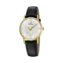 Festina Retro damklocka vit/stål, läderband - F20571/2