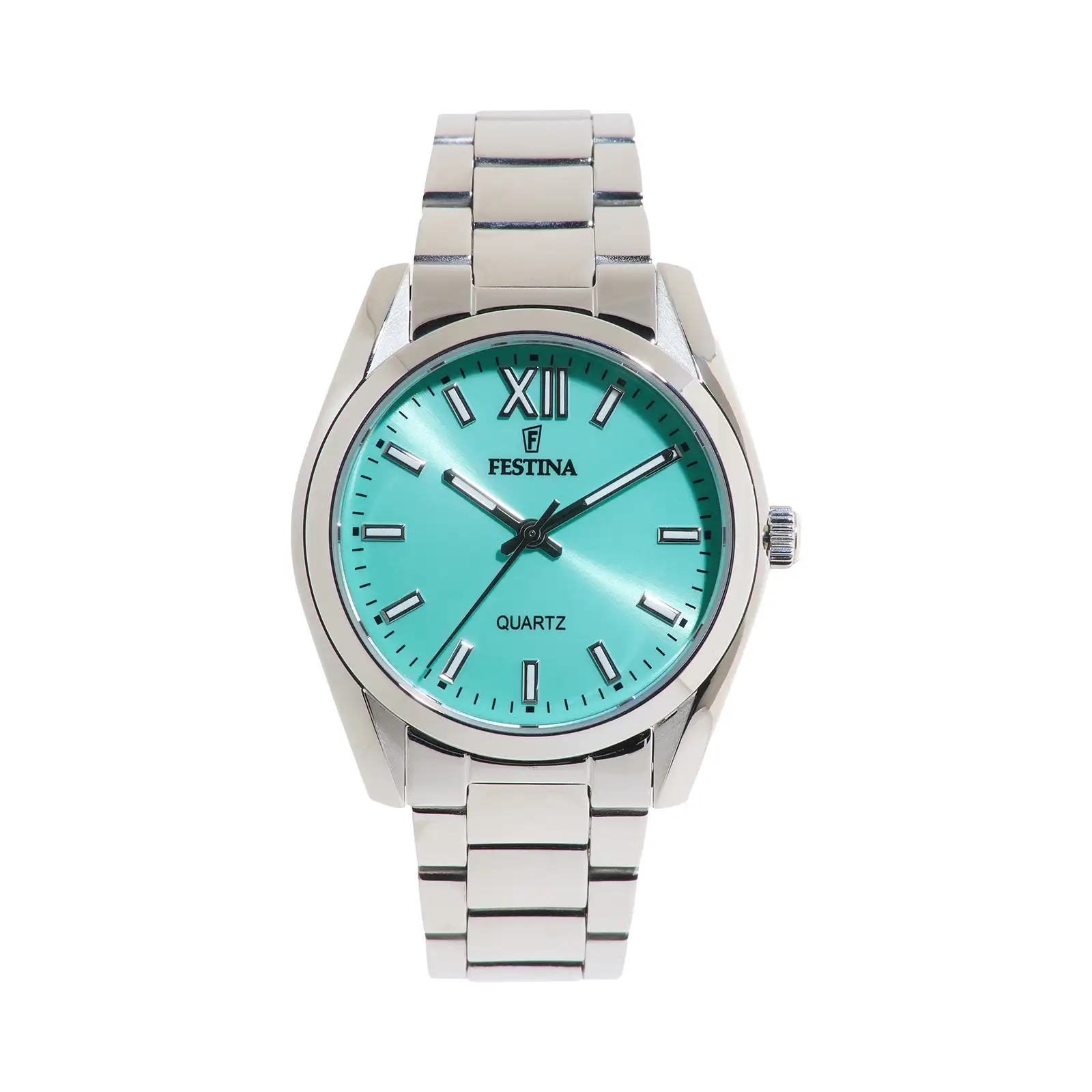 Festina Boyfriend damklocka turkos/stål, metallband - F20622/D