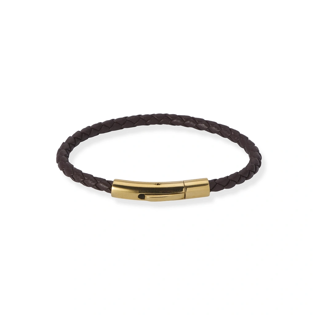 Moretime damklocka silver/guld, läderband - MG1328-636