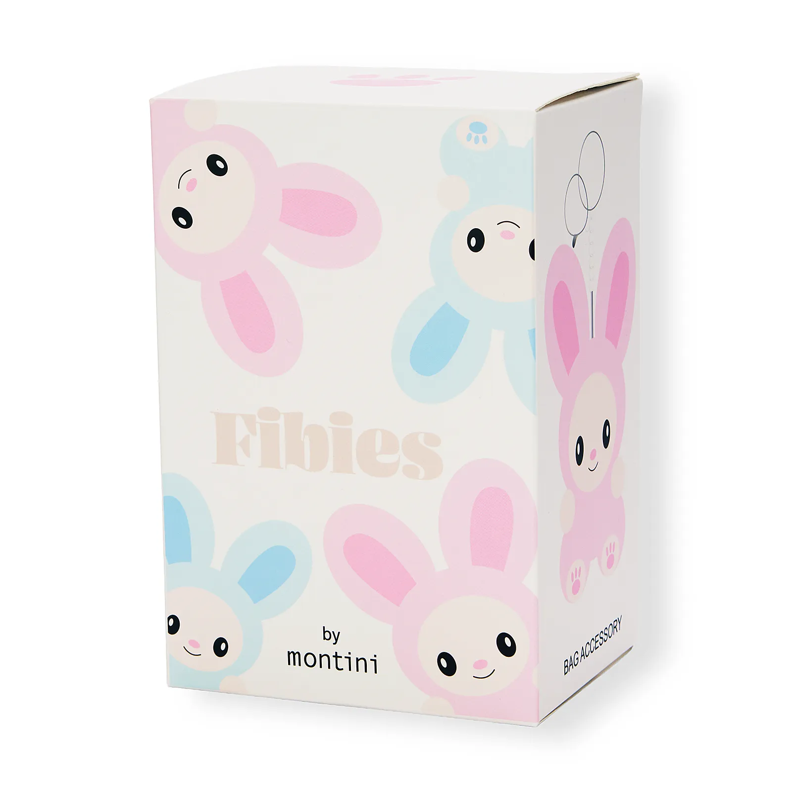 Flerfärgad nyckelring Fibies av Montini blindbox - 8x19cm
