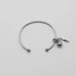 Armband i stål, bangle med boll - 2,5 x 66,5 mm