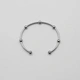 Armband i stål, bangle med boll - 2,5 x 66,5 mm
