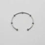 Armband i stål, bangle med boll - 2,5 x 66,5 mm