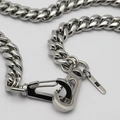Halsband i stål, pansarlänk med hake - 10 mm x 43 cm