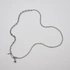 Halsband i stål, kombinerad kedja - 5/8 mm x 82+4 cm
