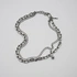 Halsband i stål, ankare/pansar - 82+4 cm