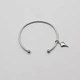 Armband i stål, bangle med pil - 2,5 mm x 66,5 mm