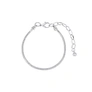 Silverfärgat armband för dam, ormlänk för berlocker