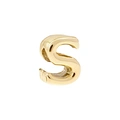 Guldfärgad armbandsberlock, bokstav S