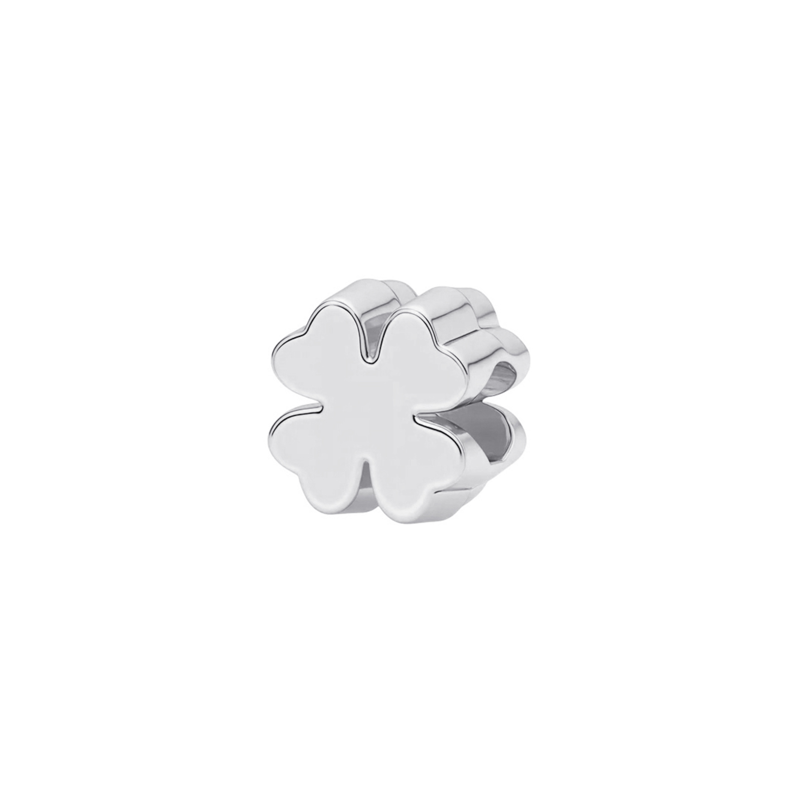 Silverfärgad armbandsberlock,  fyrklöver