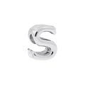 Silverfärgad armbandsberlock, bokstav S