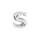 Silverfärgad armbandsberlock, bokstav S