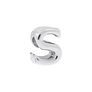 Silverfärgad armbandsberlock, bokstav S