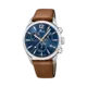 Lotus herrklocka - kronograf, läder/blå, 42 mm