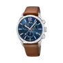 Lotus herrklocka - kronograf, läder/blå, 42 mm