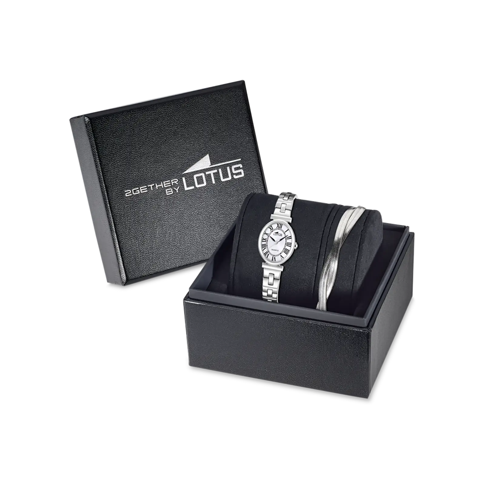 Lotus 2gether dam silver/stål, metallband - L19016/5