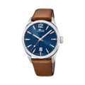 Lotus herrklocka -  datum, läder/blå, 42 mm