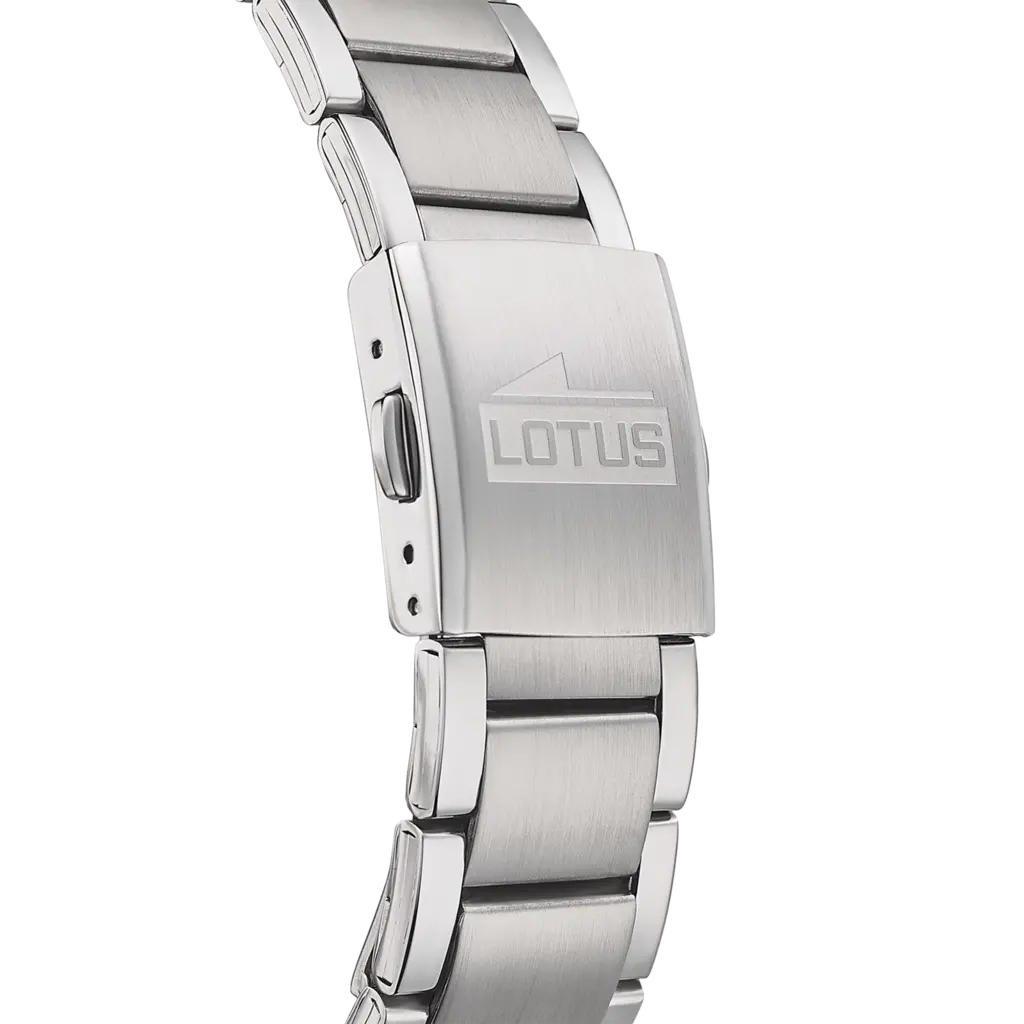 Lotus herrklocka - kronograf, stål/blå, 42 mm