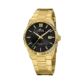 Lotus herrklocka -  datum, guldton/svart, 40 mm