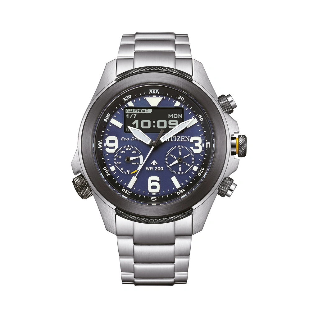 Citizen Promaster Land Eco- Drive, stål/blå - JV1006-51L