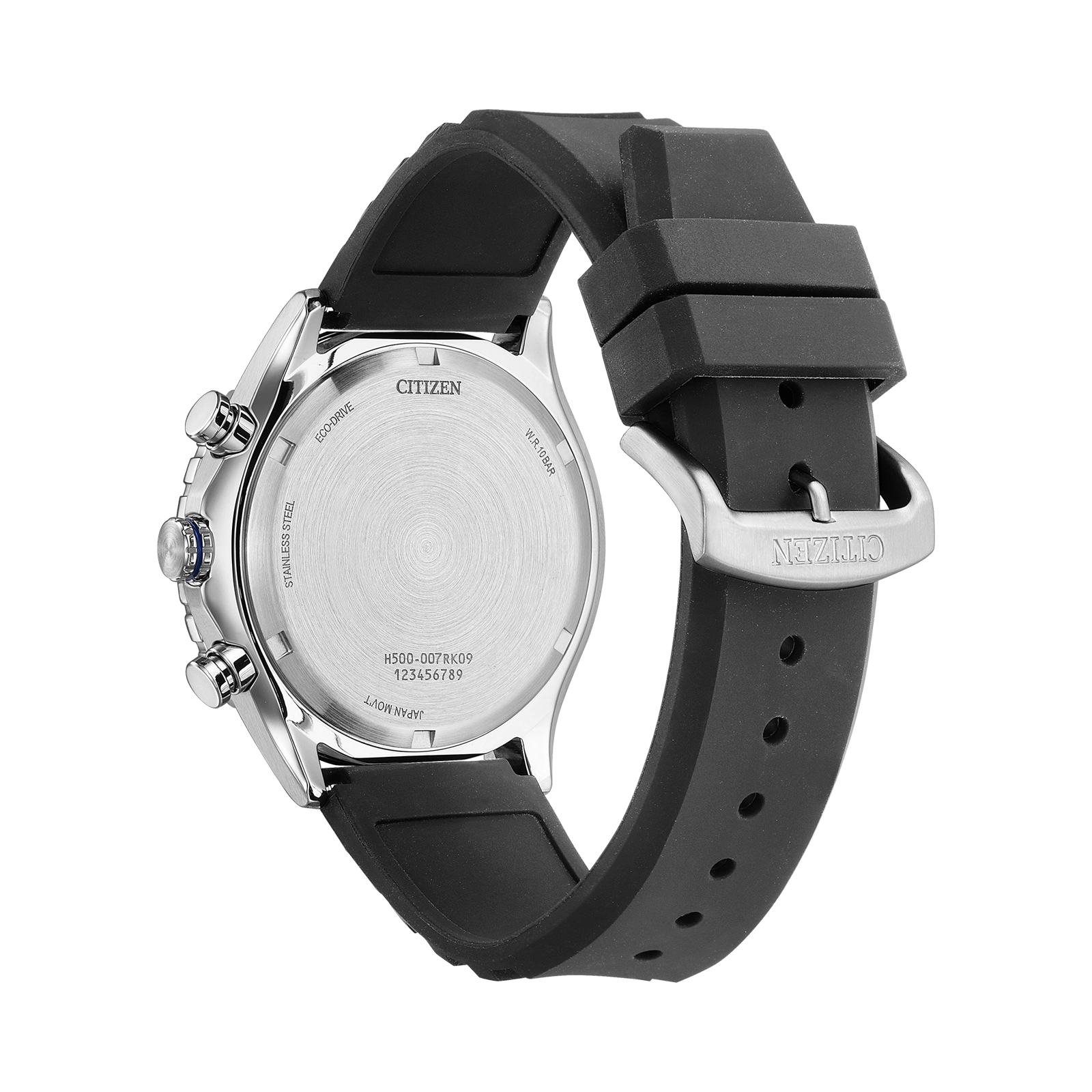 Citizen Eco-Drive Blå/Svart, Läderband - AT2569-04L