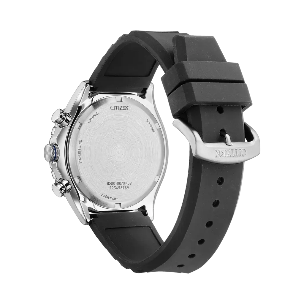 Citizen Eco-Drive Blå/Svart, Läderband - AT2569-04L