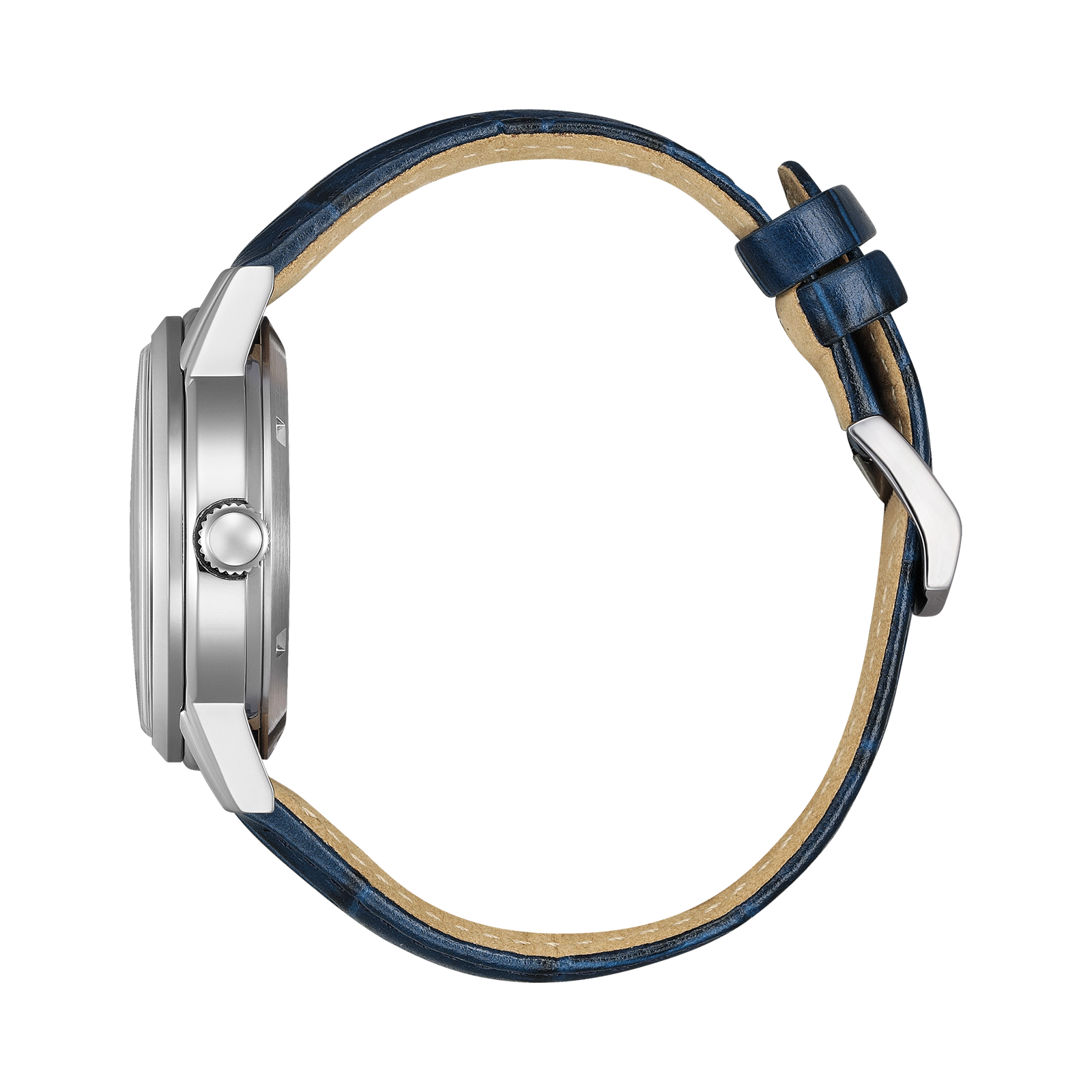 Citizen Automatic Blå/Blå, Läderband - NJ0210-13L