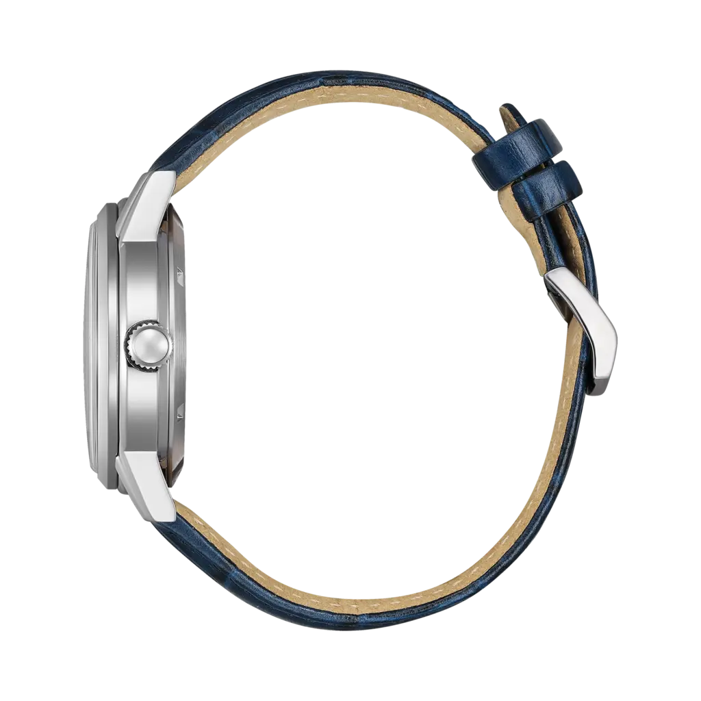Citizen Automatic Blå/Blå, Läderband - NJ0210-13L