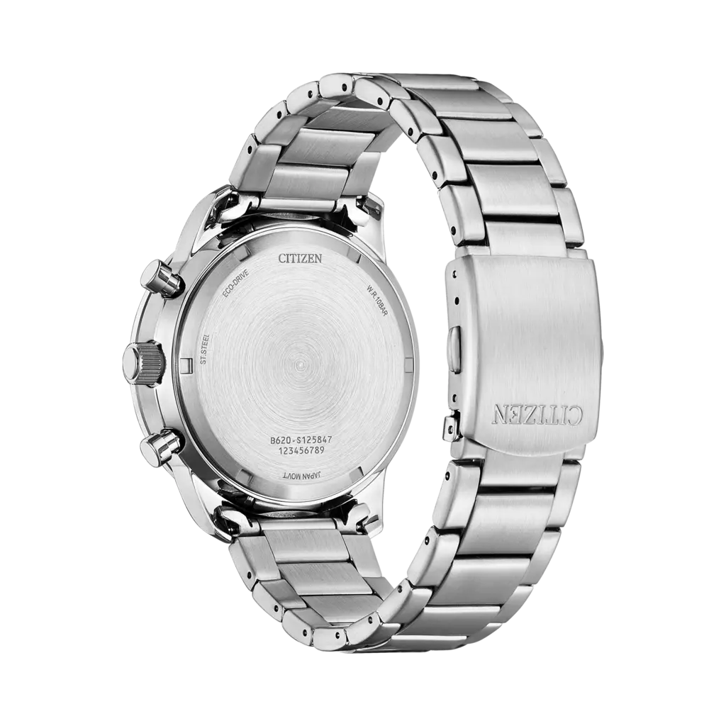 Citizen Aviator Eco Drive Chrono stål/blå CA4500-91L