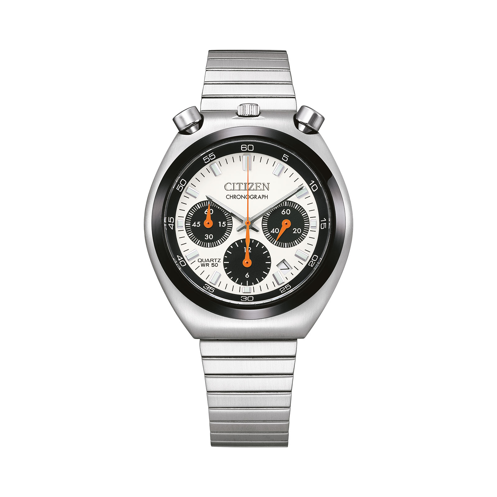 Citizen Bullhead Vit/Silver, Stållänk - AN3660-81A