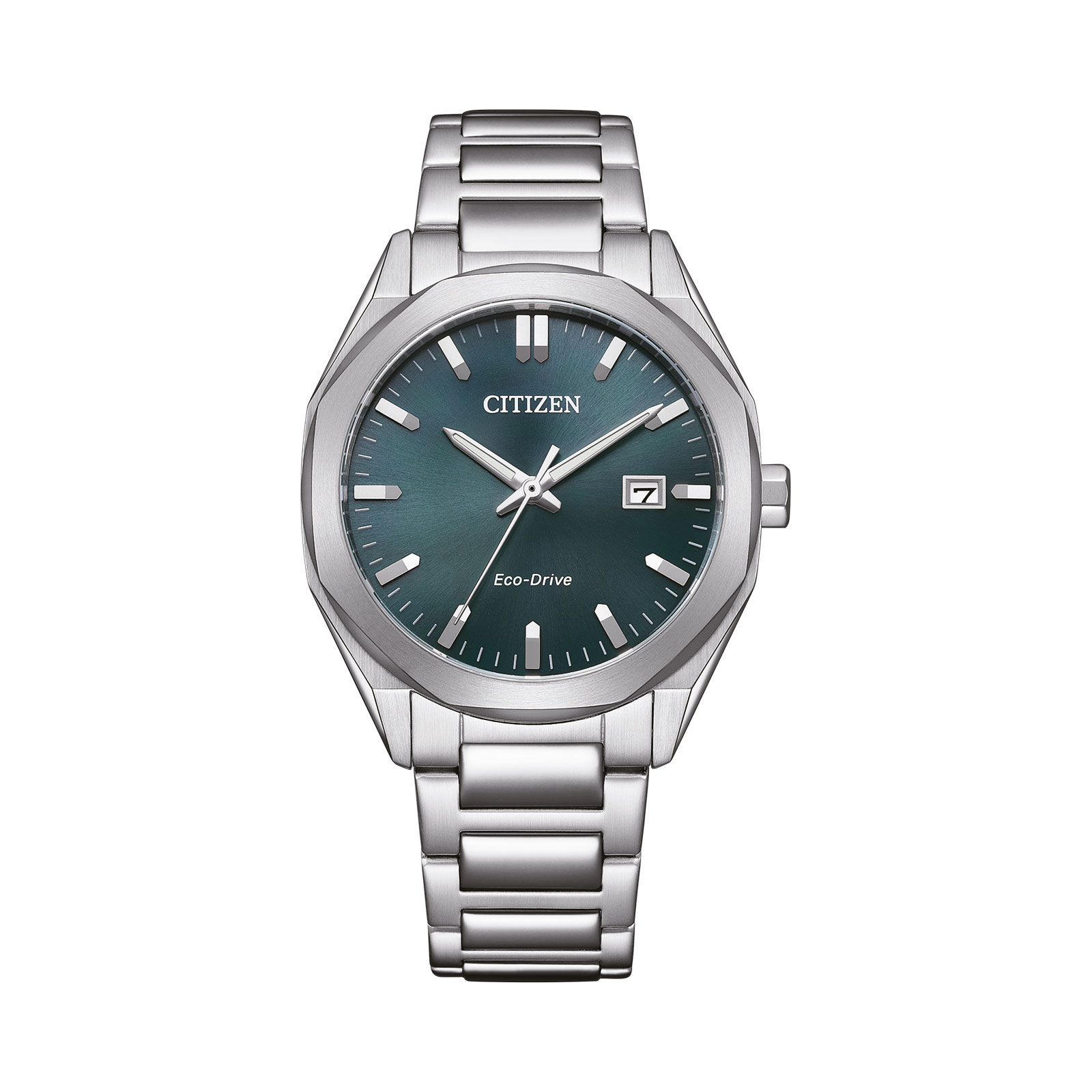 Citizen Elegant Eco-Drive - stål/grön BM7620-83X