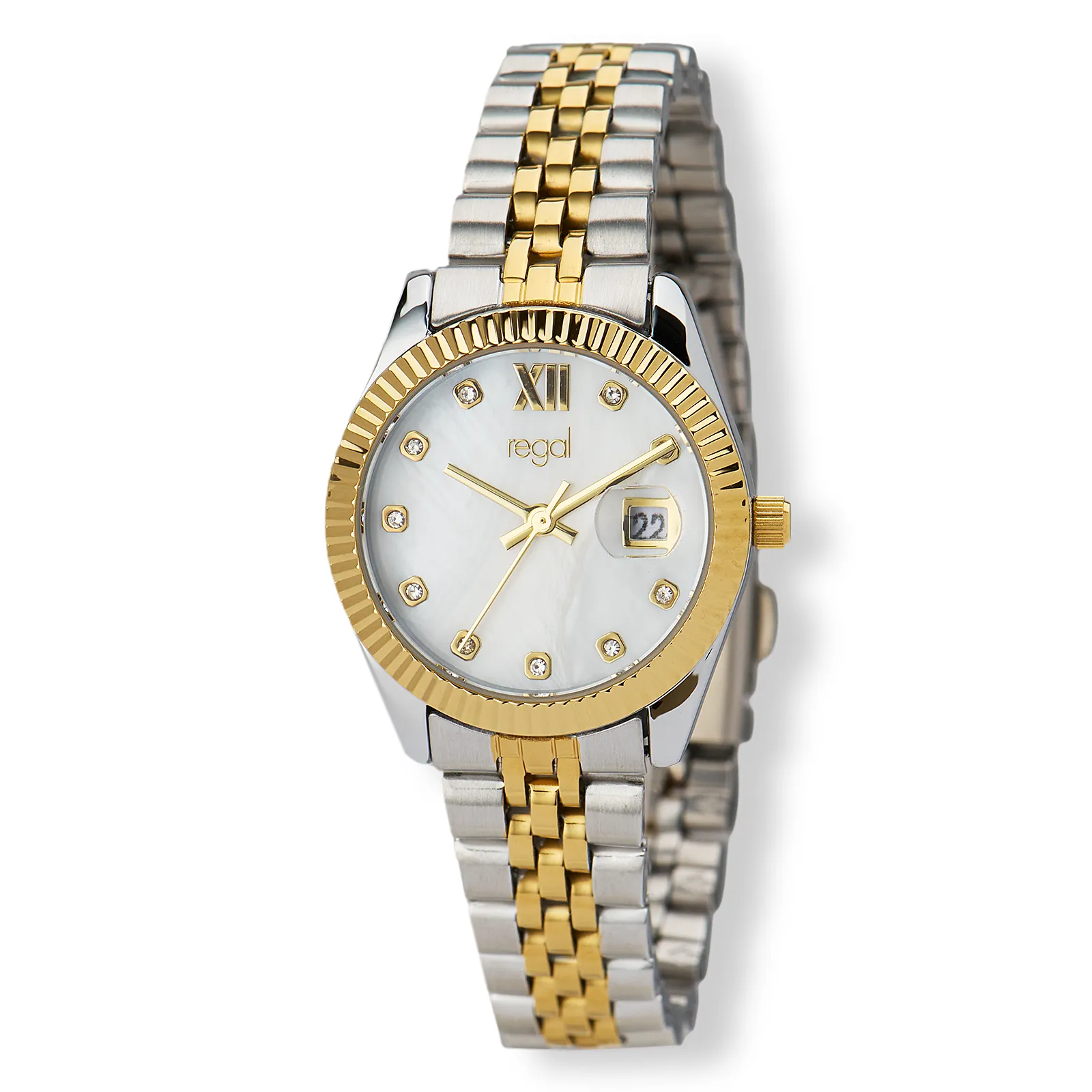 Regal dam silver/bicolor, metallband - R89056-642