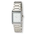 Regal rektangulär dam vit/silver, metallband - R89314-132