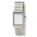Regal rektangulär dam vit/silver, metallband - R89454-132