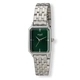 Regal rektangulär dam grön/silver, metallband - R89914-432