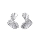 Silverfärgade örhängen, tvinnad snäcka - 1x2,2 cm