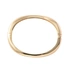 Guldfärgat armband, stelt med vågig form - 7x6 cm