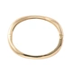 Guldfärgat armband, stelt med vågig form - 7x6 cm