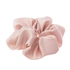 Ljusrosa hårsnodd, voluminös scrunchie i satin - 16cm