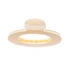 Offwhite hårklämma, stor oval modell - 12,5x7 cm