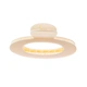 Offwhite hårklämma, stor oval modell - 12,5x7 cm