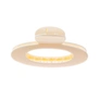 Offwhite hårklämma, stor oval modell - 12,5x7 cm