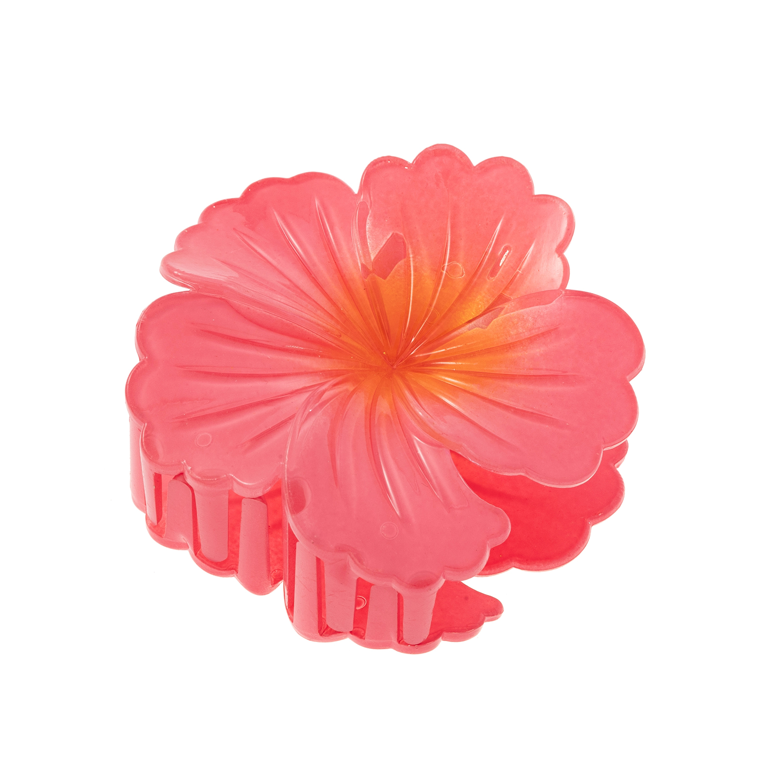Mörkrosa hårklämma, hibiskusblomma - 7,5x7,5 cm