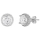 Örhängen äkta silver - studs, 4 mm