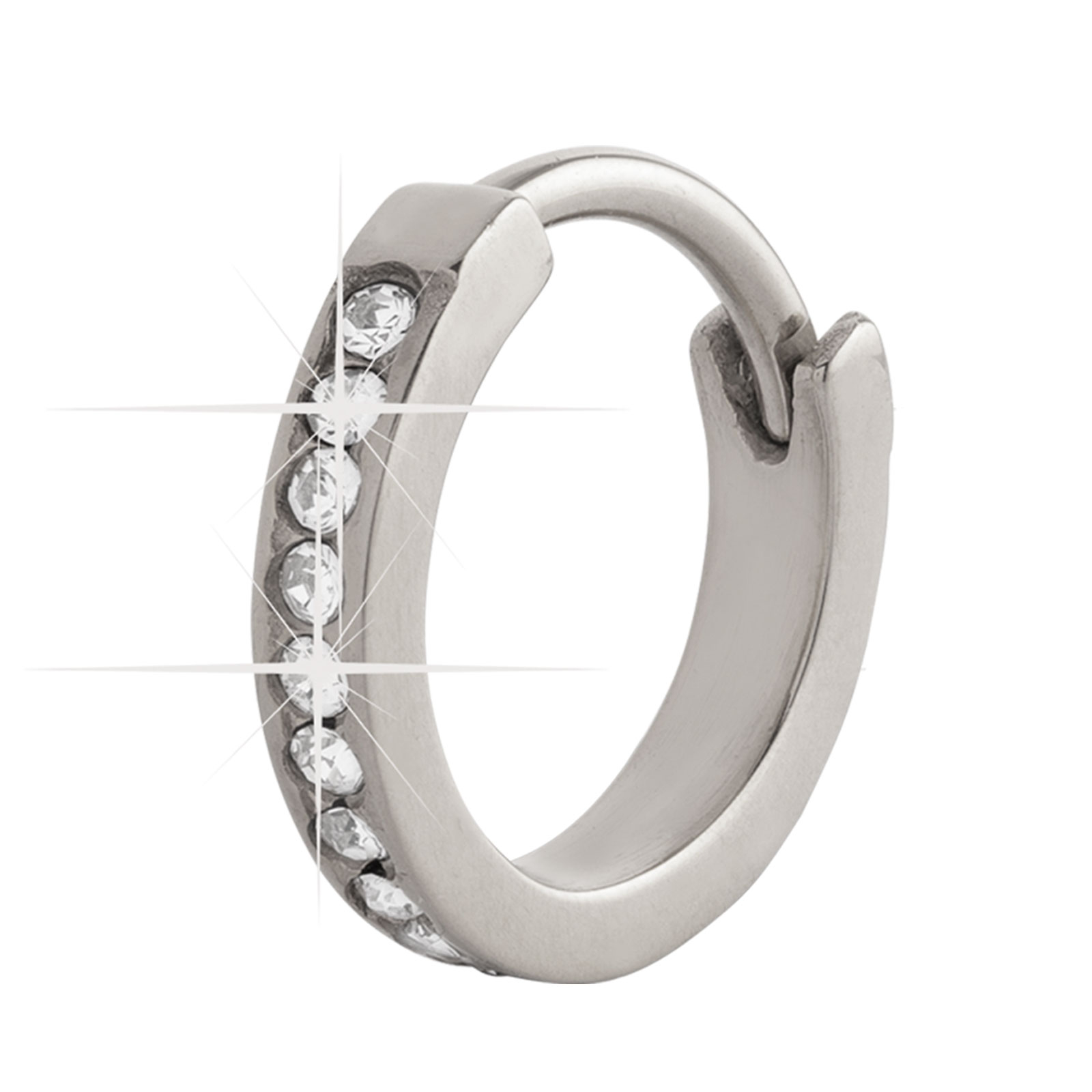 Piercingsmycke i stål - Clicker 8 mm