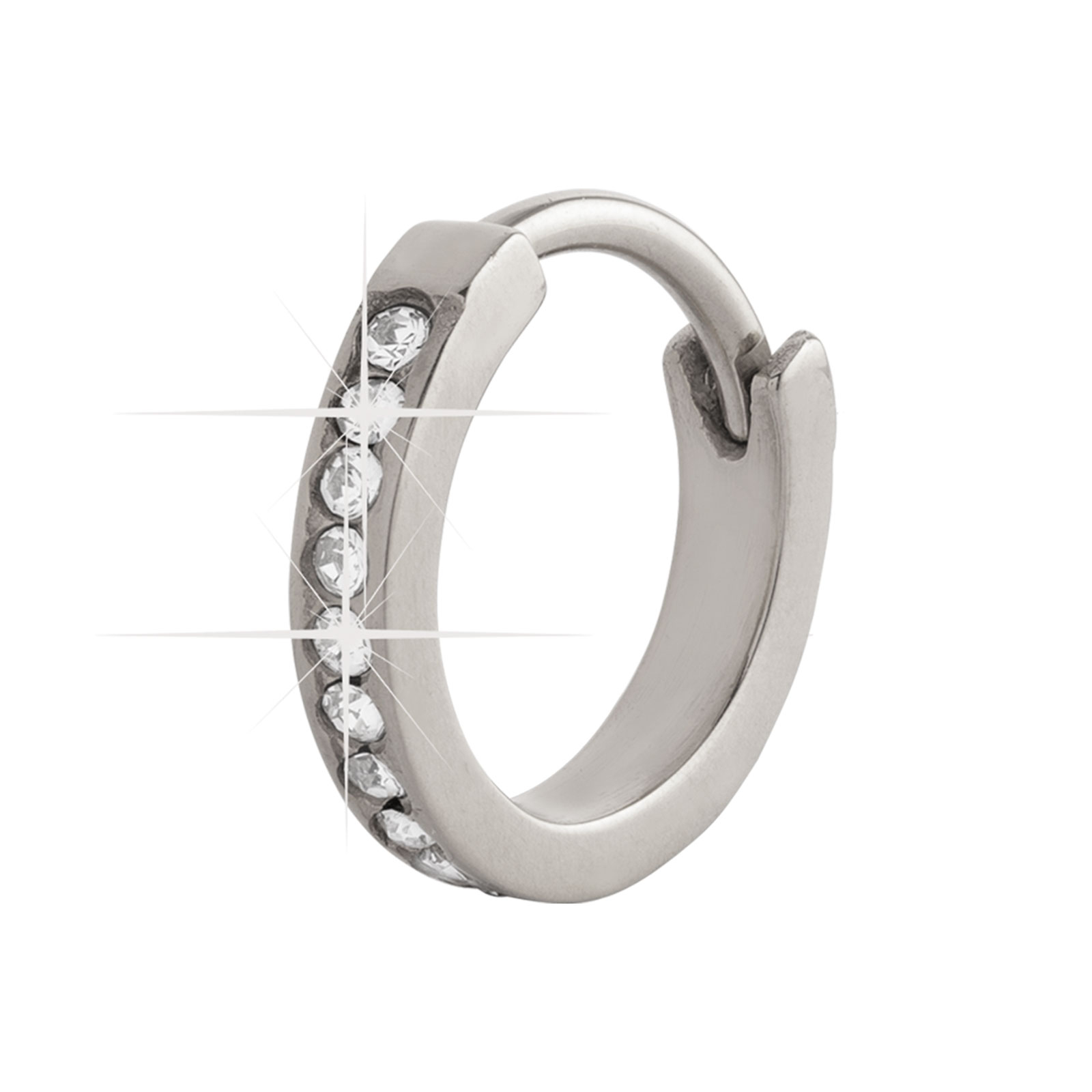 Piercingsmycke i stål - Clicker 6 mm