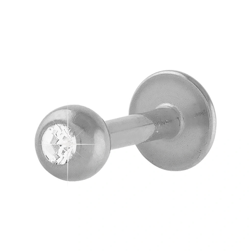 Piercingsmycke i stål - Helix, sten