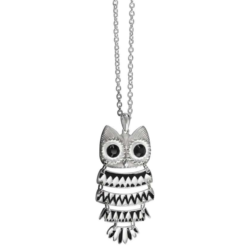 Montini Halsband Uggla Silver